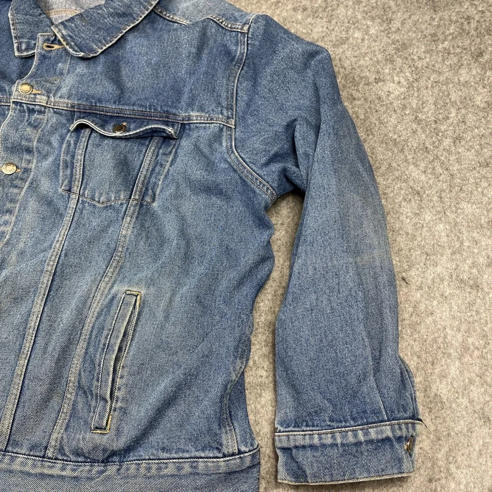Vintage Wrangler Hero Jacket‎ Mens 4XL Blue Denim Trucker Cowboy Western 90s